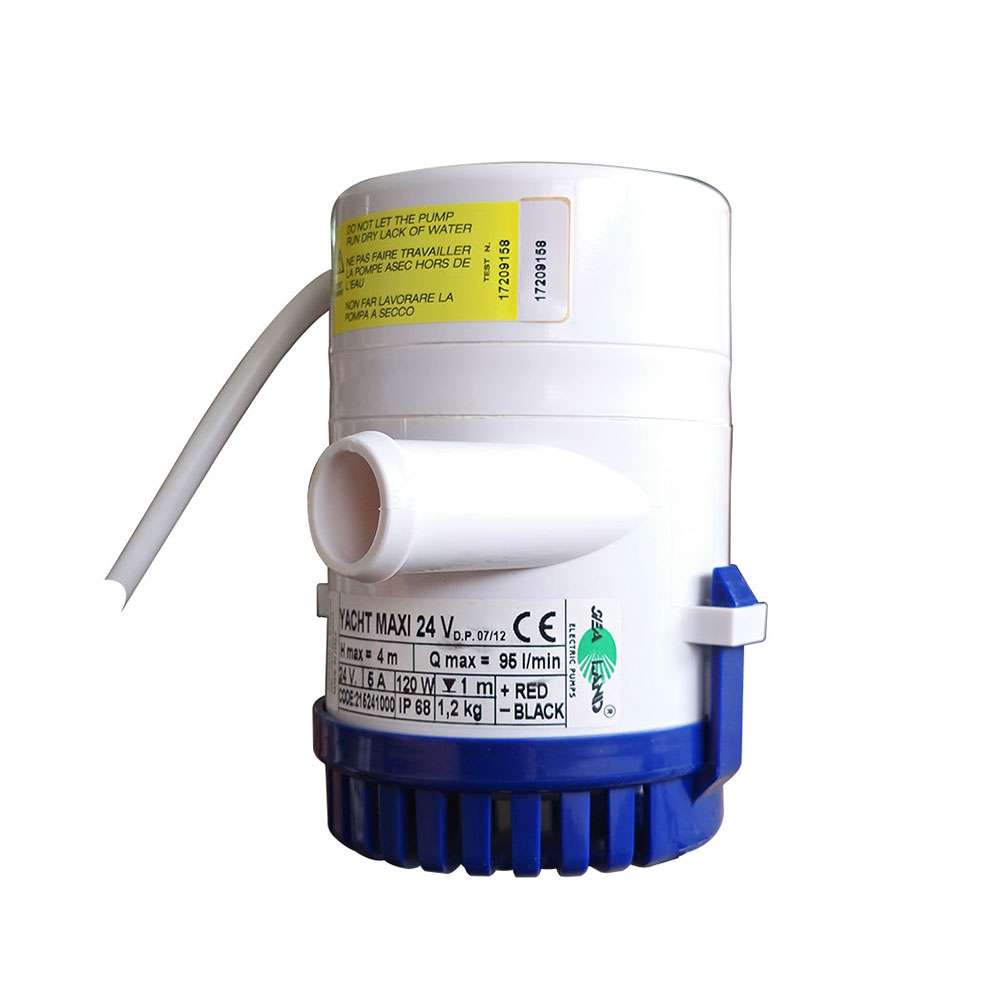 YACHT ปั๊มแช่แบตเตอรี่ ขนาด 1" 24โวลท์ 48วัตต์