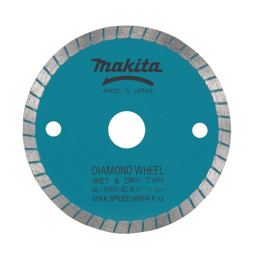 A-07353 ใบเพชร แบบซี่ ตัดงานทั่วไป ขนาด 3.3/8นิ้ว 85x1.1x5x15x-มิลลิเมตร (สีน้ำเงิน) ใช้สำหรับรุ่น CC300/1D
