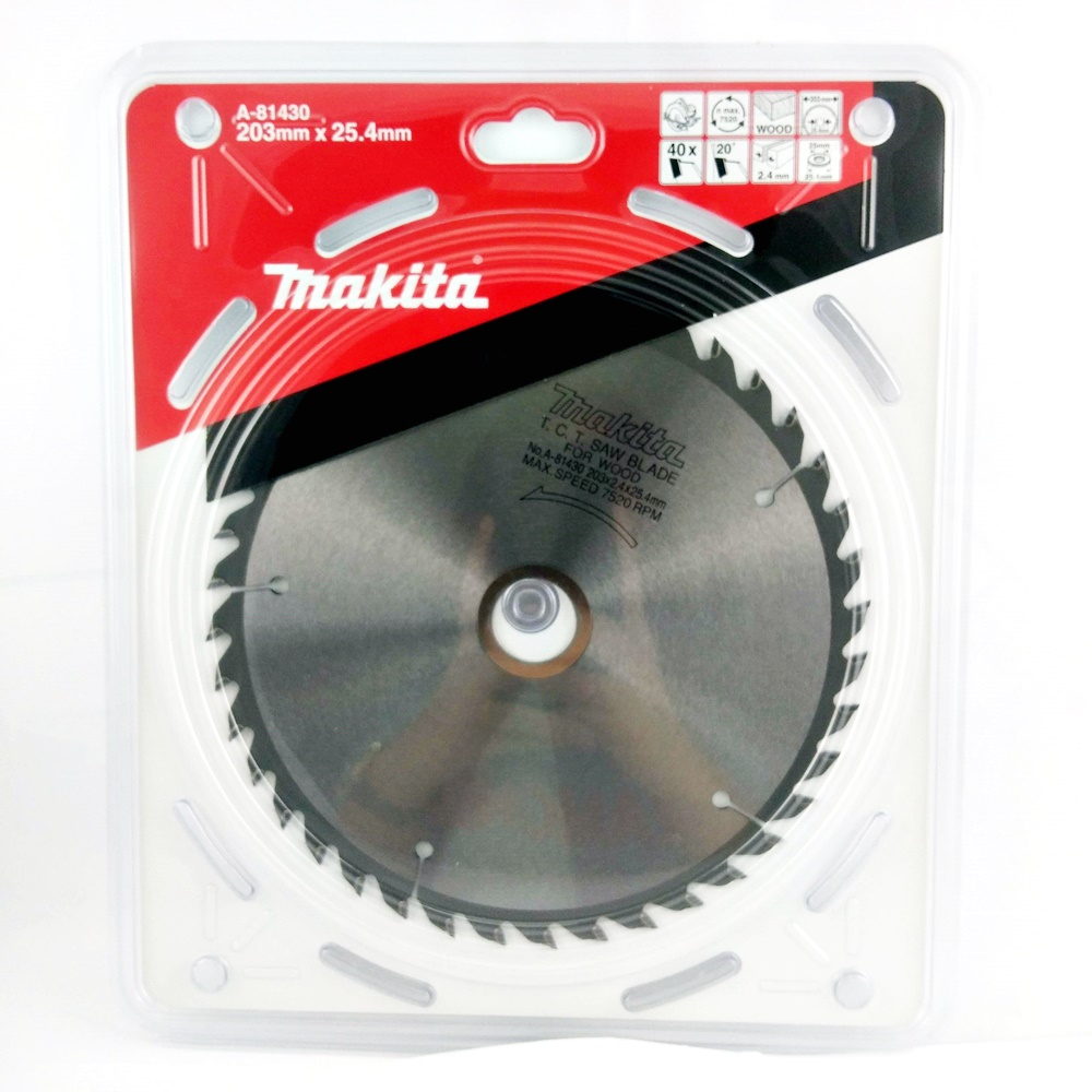 A-81430 ใบเลื่อยวงเดือน TCT 203x25.4x40T (ตัดไม้)