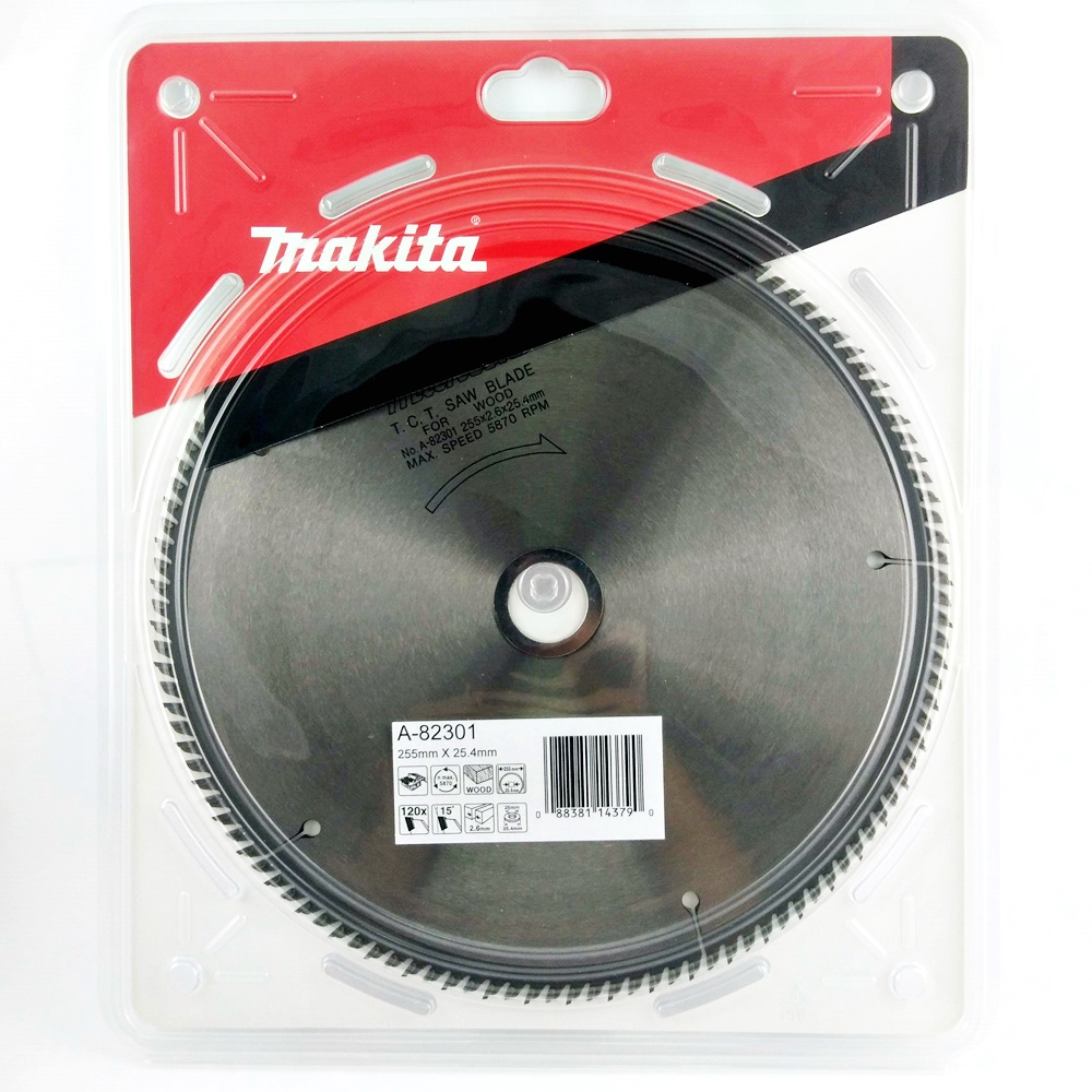 A-82301 ใบเลื่อยวงเดือน TCT 255x25.4x120T (ตัดไม้)