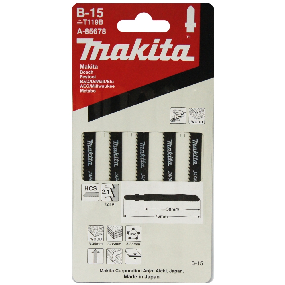 A-85678 ใบจิ๊กซอ B-Type No.B-15