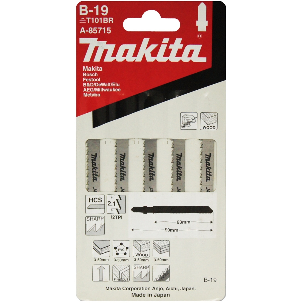 A-85715 ใบจิ๊กซอ B-Type No.B-19