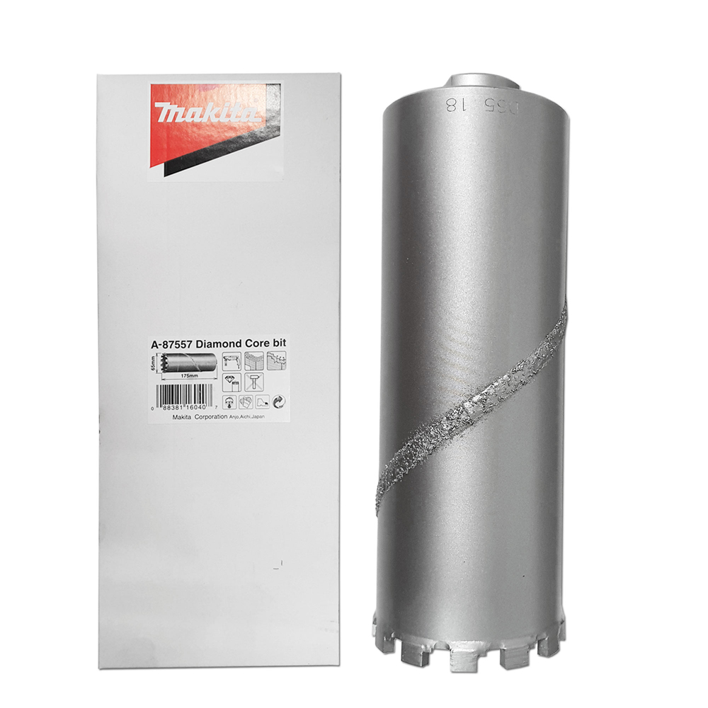 A-87557 ดอกเจาะกระบอกเพชร (Core Bit) ขนาด 65x175มิลลิเมตร สำหรับสว่านโรตารี่ SDS-Plus