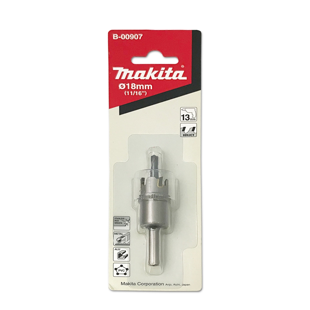 B-00907 โฮลซอ TCT พร้อมดอกนำ 18x6mm