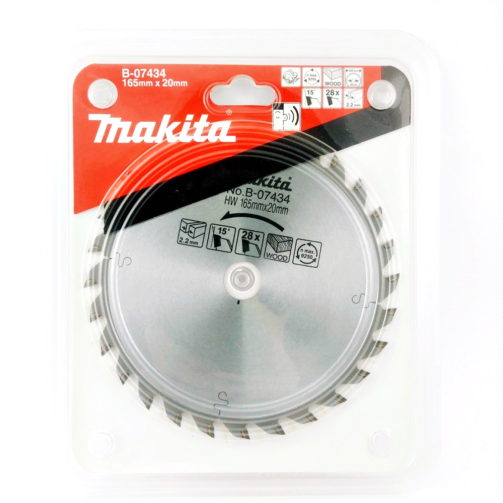B-07434 ใบเลื่อยวงเดือน TCT 165x20x28T (ตัดไม้) SP6000