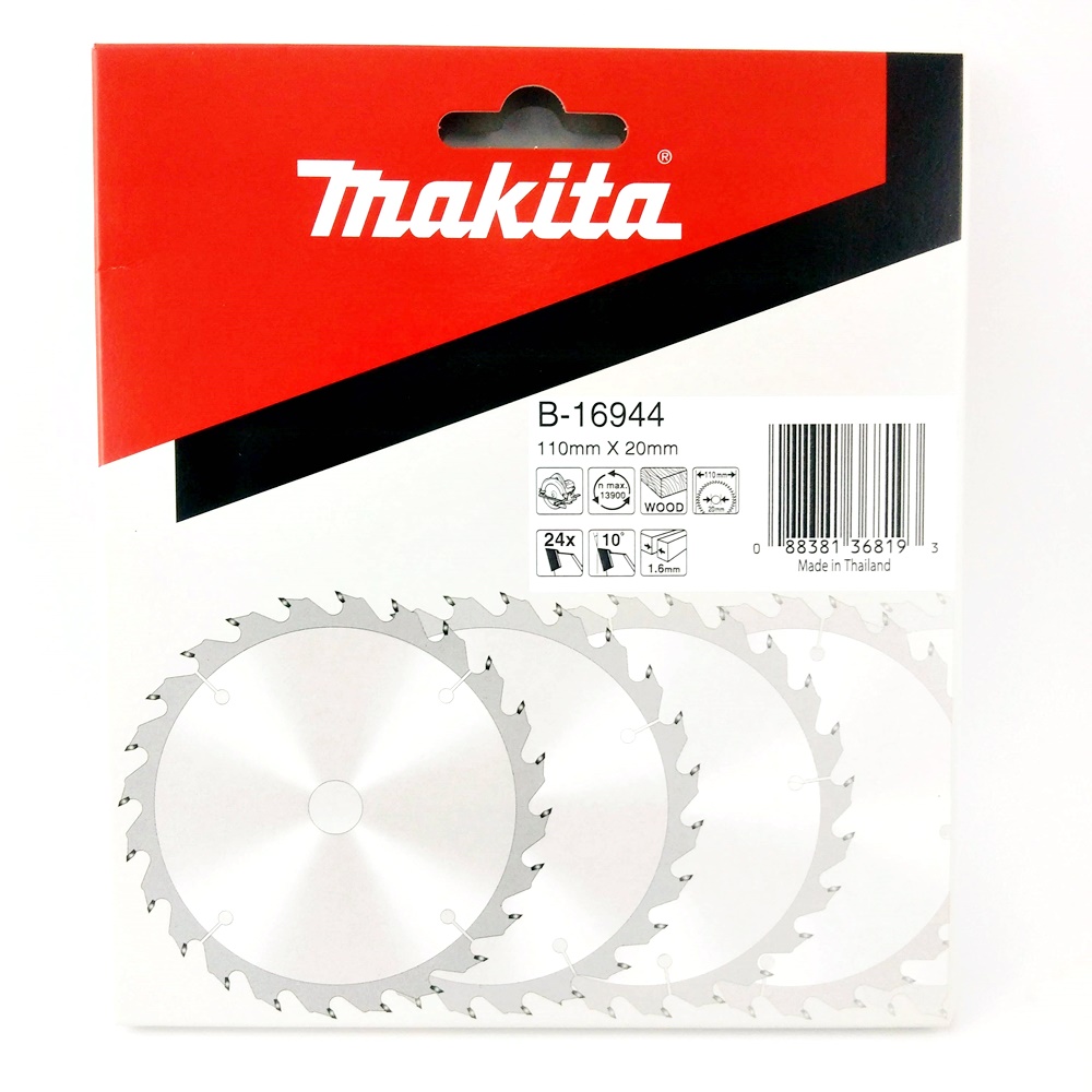 B-16944 ใบเลื่อยวงเดือน TCT 110x20x24T (ตัดไม้)