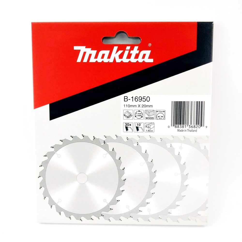 B-16950 ใบเลื่อยวงเดือน TCT 110x20x30T (ตัดไม้)