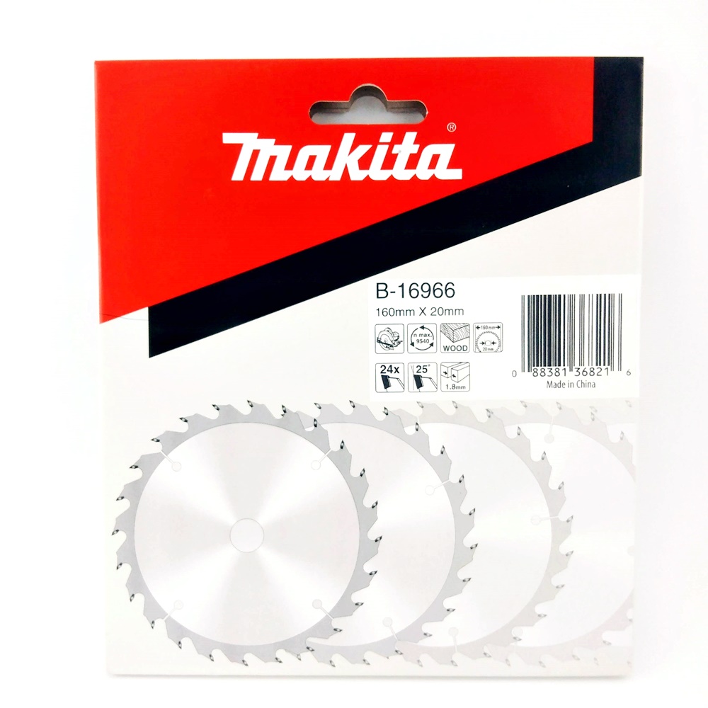 B-16966 ใบเลื่อยวงเดือน TCT 160x20x24T (ตัดไม้)