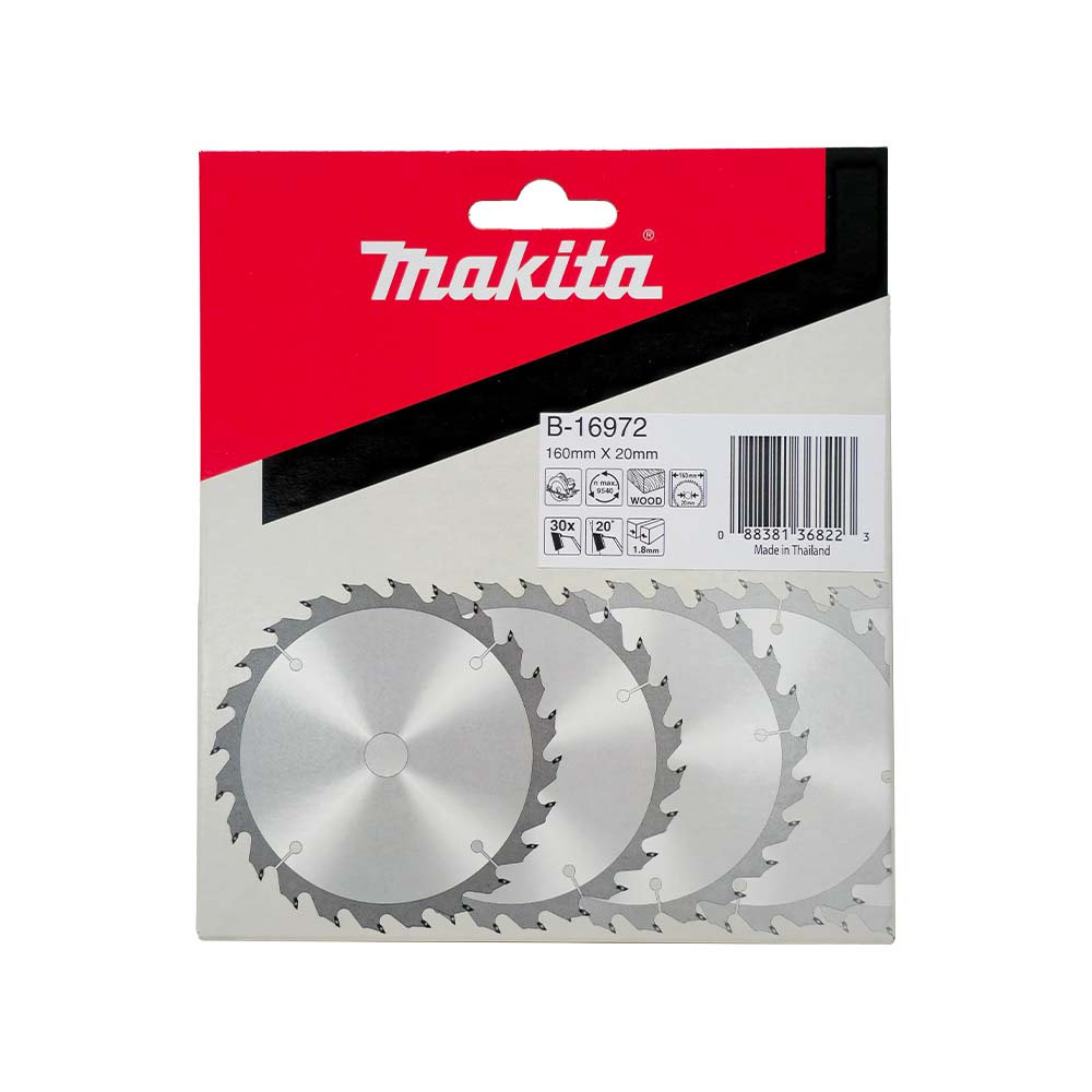 B-16972 ใบเลื่อยวงเดือน TCT 160x20x30T (ตัดไม้)