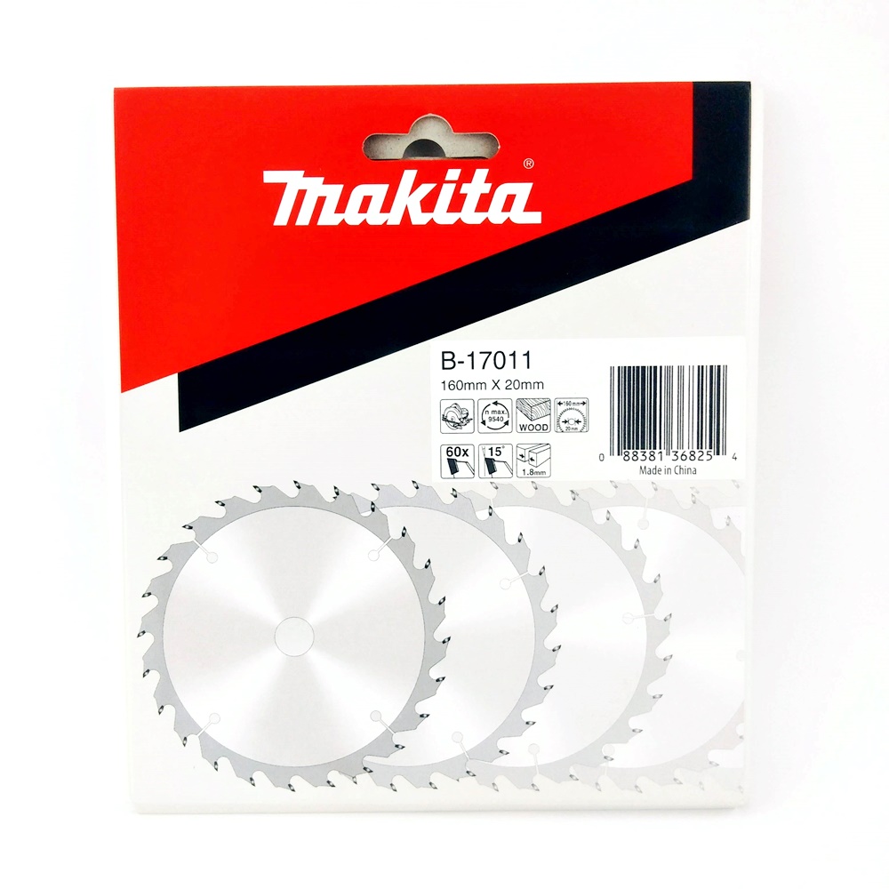 B-17011 ใบเลื่อยวงเดือน TCT 160x20x60T (ตัดไม้)