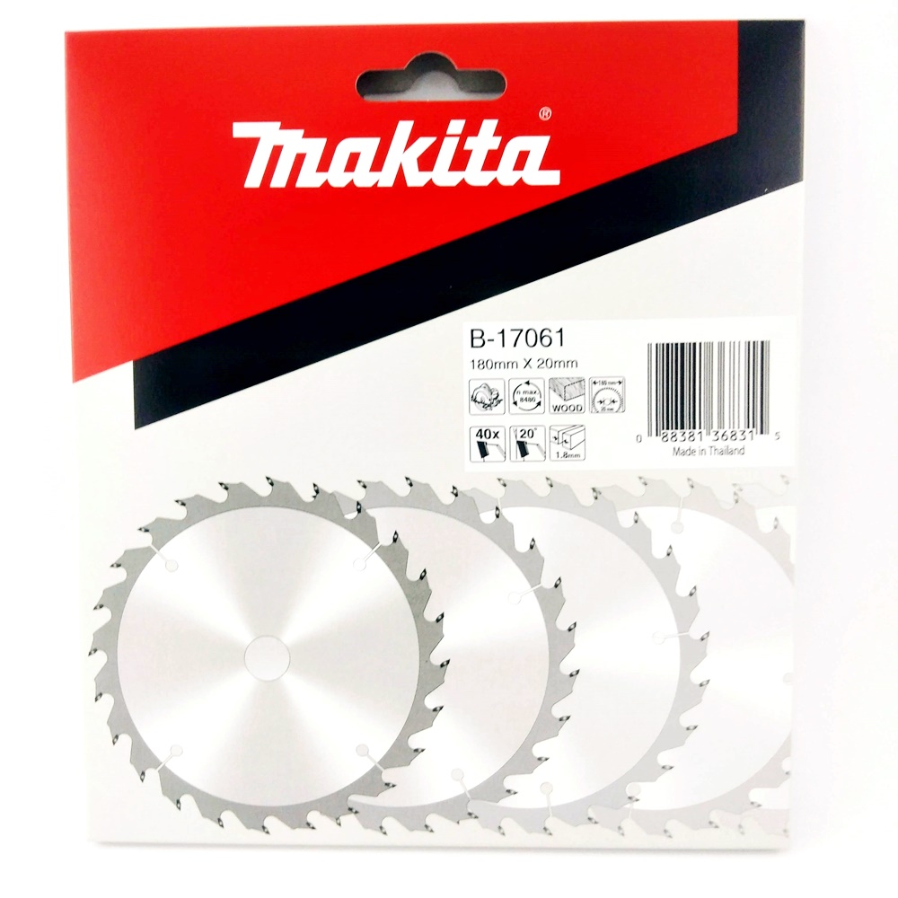 B-17061 ใบเลื่อยวงเดือน TCT 180x20x40T (ตัดไม้)