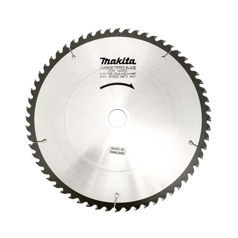 B-17289 ใบเลื่อยวงเดือน TCT 255x25.4x60T (ตัดไม้)