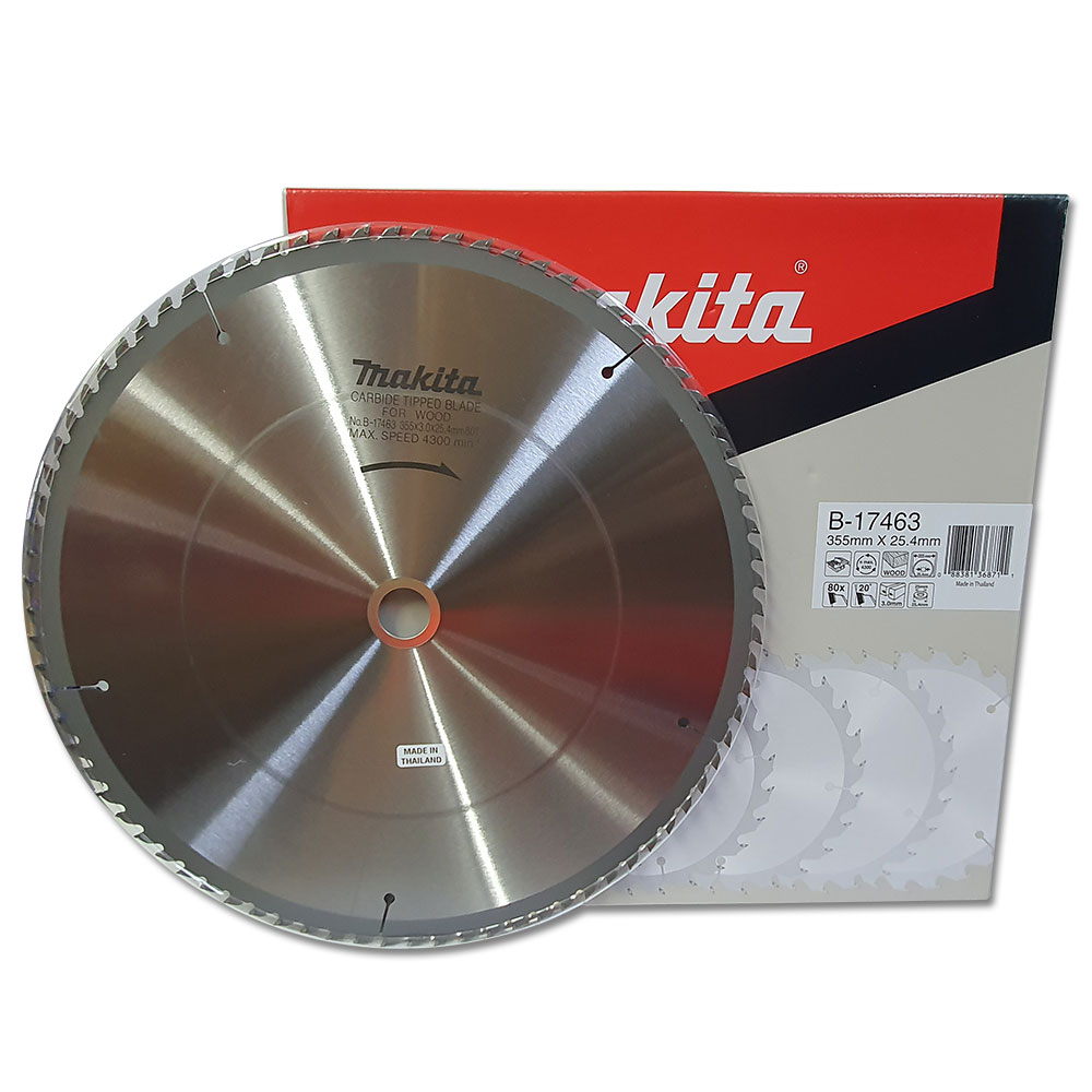 B-17463 ใบเลื่อยวงเดือน TCT 355x25.4x80T (ตัดไม้)