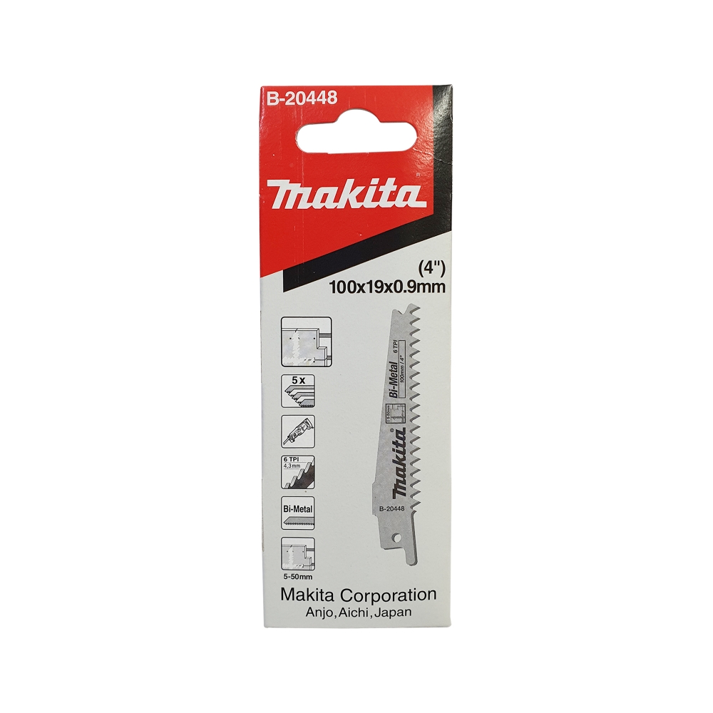 B-20448 ใบเลื่อยชัก 6tpi 100 mm BIM (เลื่อยแผ่นฝ้า)