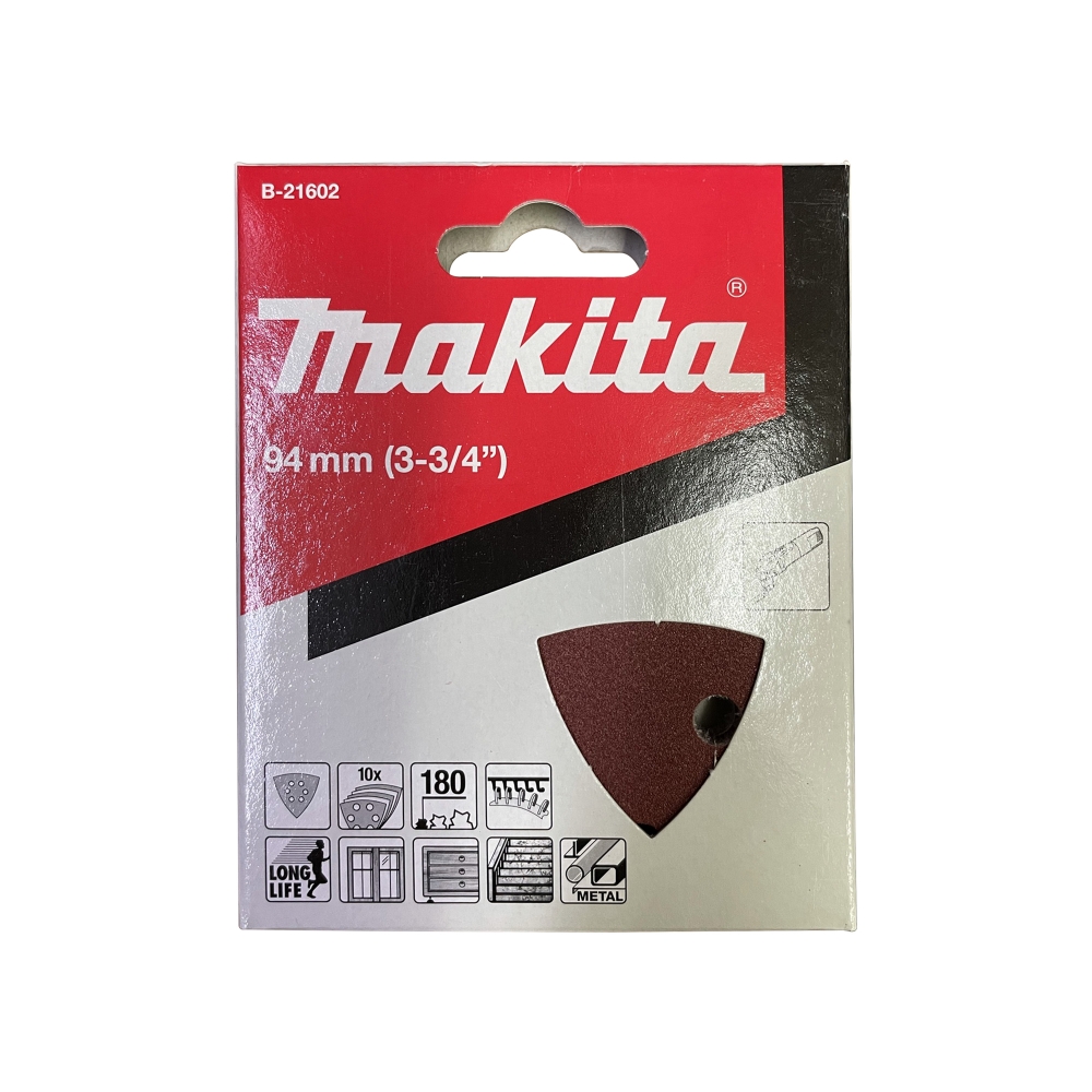 B-21602 Abrasive Paper D-Long 180 (10Pcs/Set) (Wood) (Set)