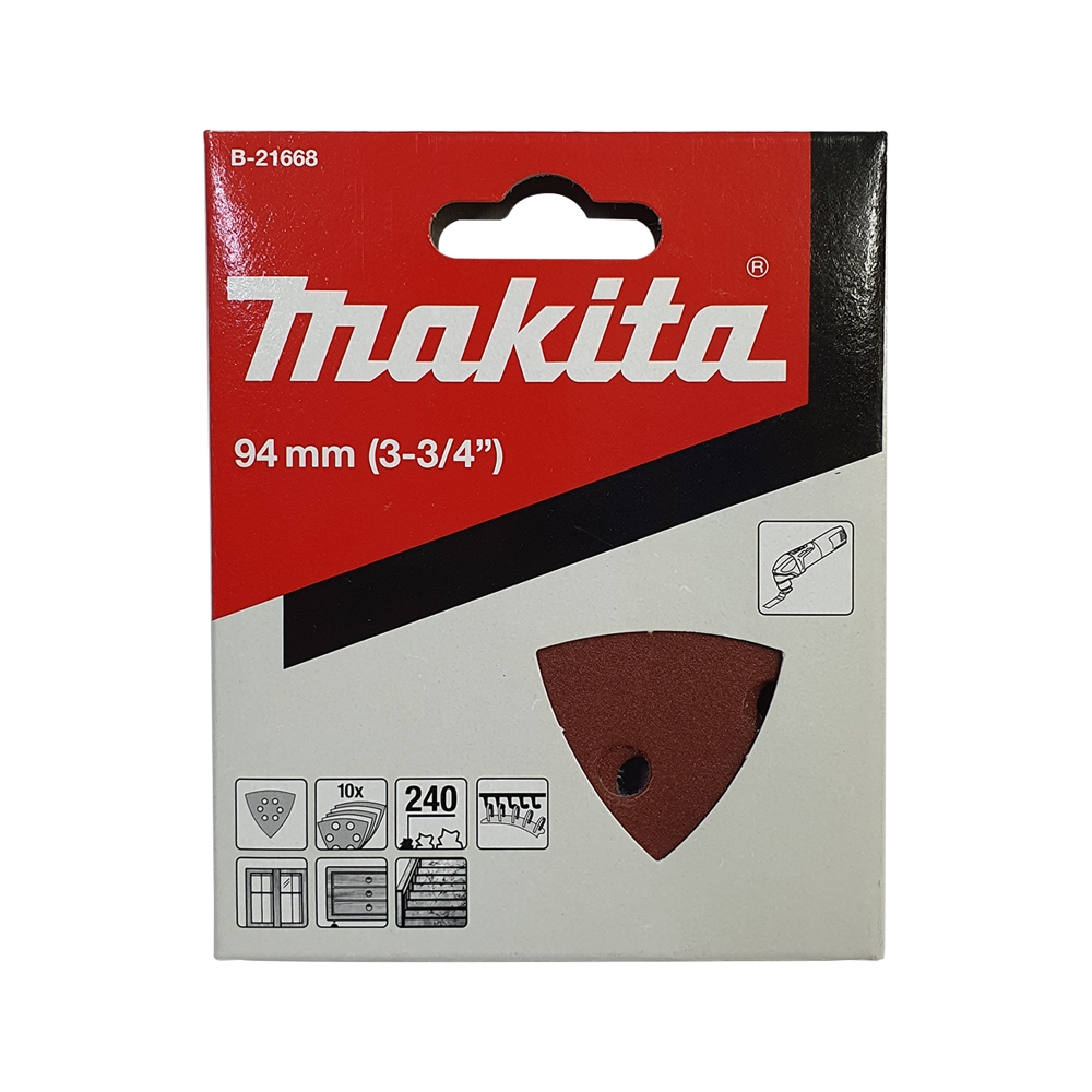 B-21668 Abrasive Paper Delta Red 240 (10Pcs/Set) (Wood) (Set)