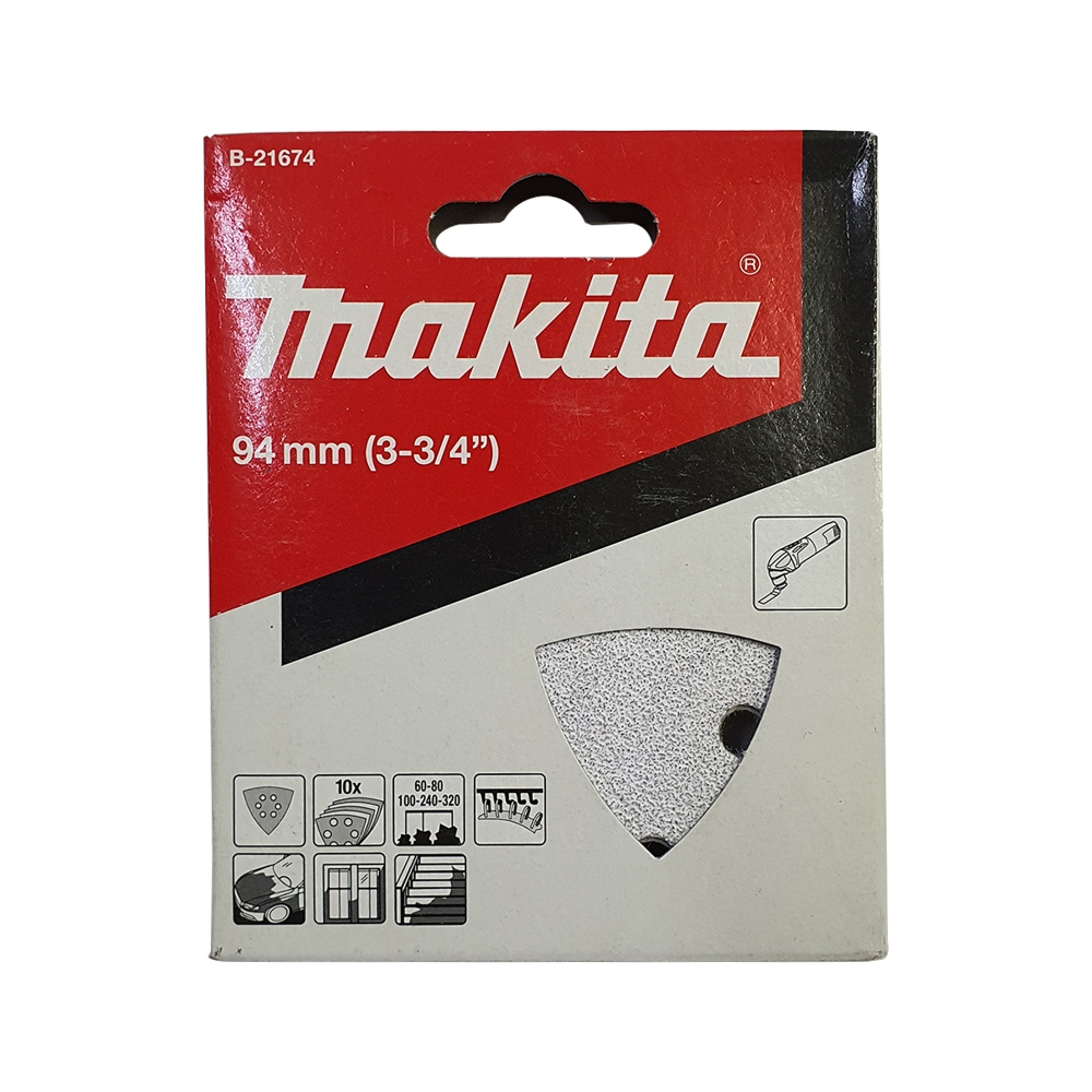 B-21674 Abrasive Paper D-White Set (10Pcs/Set) (Paint) (Set)