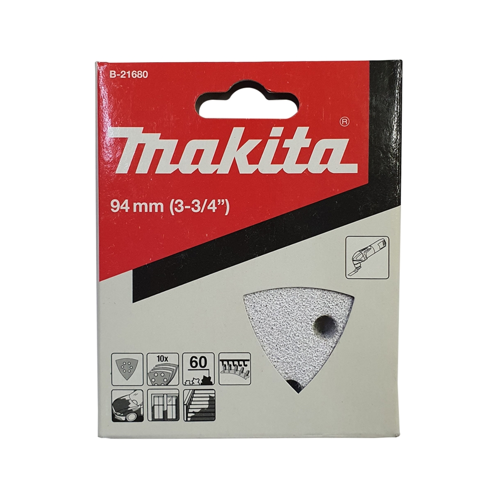 B-21680 Abrasive Paper D-White 60 (10Pcs/Set) (Paint) (Set)