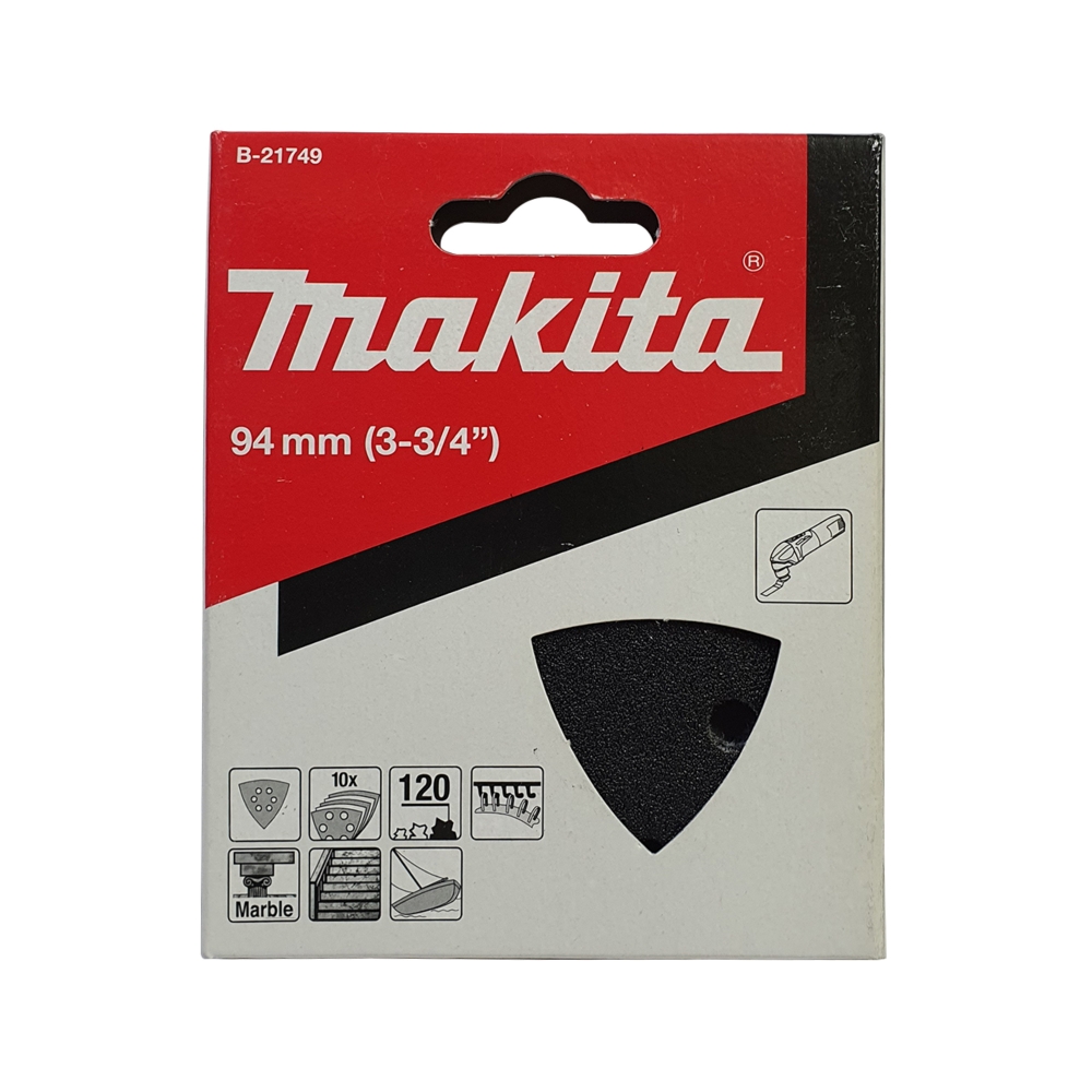 B-21749 Abrasive Paper D-Black 120 (10Pcs/Set) (Stone Glass) (Set)