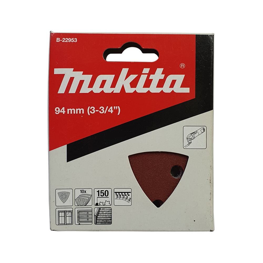 B-22953 Abrasive Paper Delta Red 150 (10Pcs/Set) (Wood) (Set)