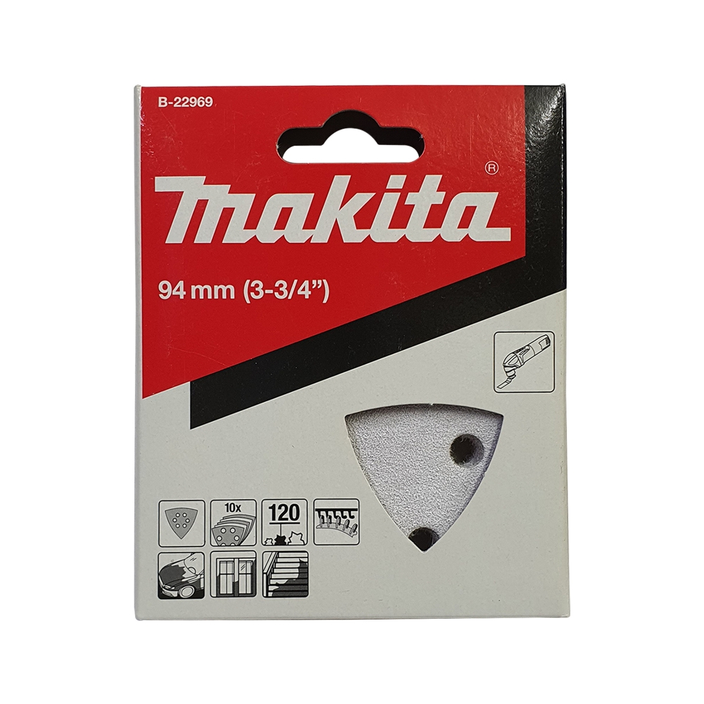 B-22969 Abrasive Paper D-White 120 (10Pcs/Set) (Paint) (Set)