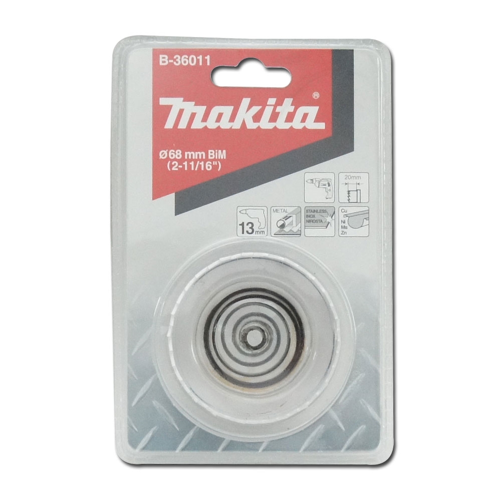 B-36011 โฮลซอเจาะเหล็กแผ่น MAKITA BIM 68x20mm