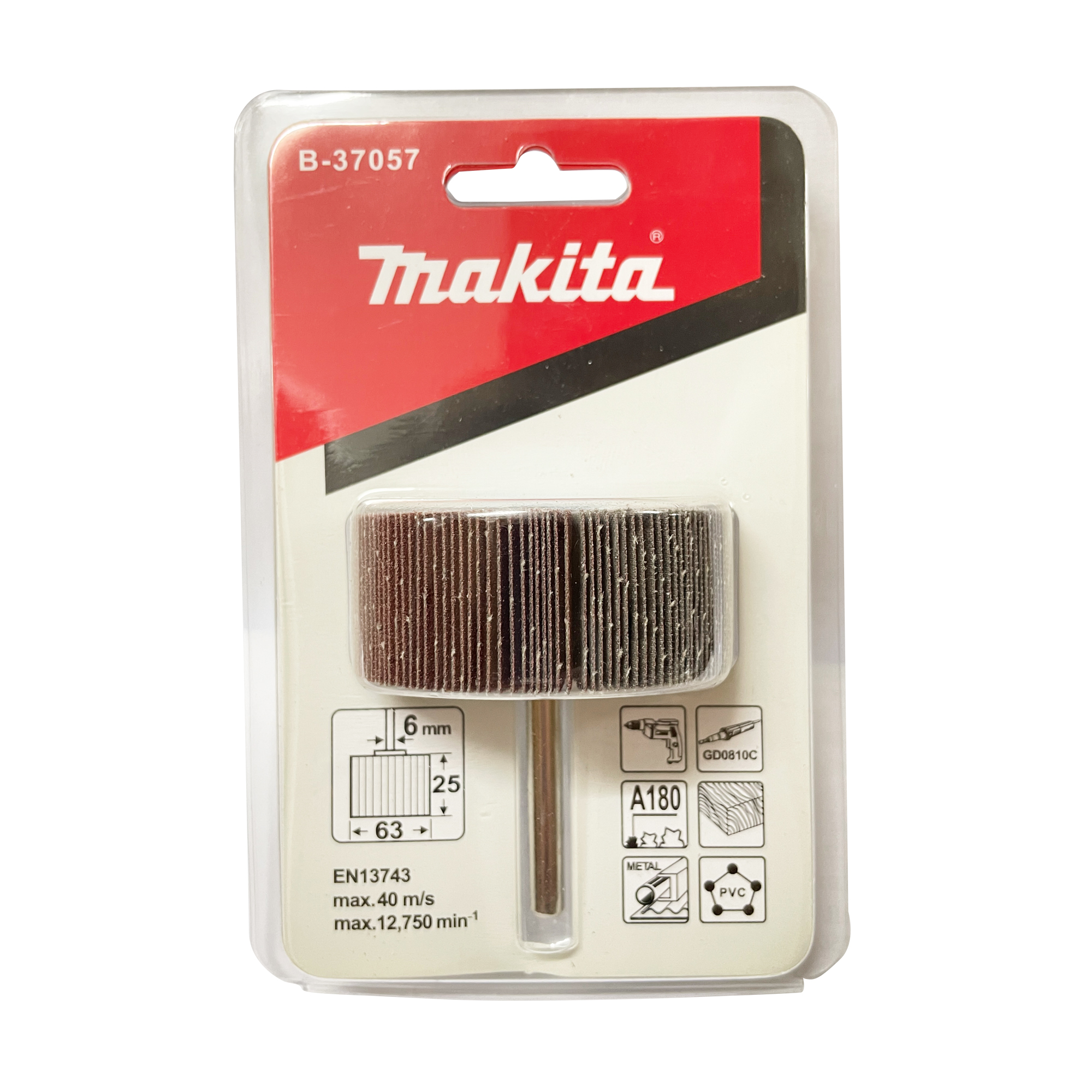 B-37057 Flap Wheel A180 63.5 x 25.4 x 6mm