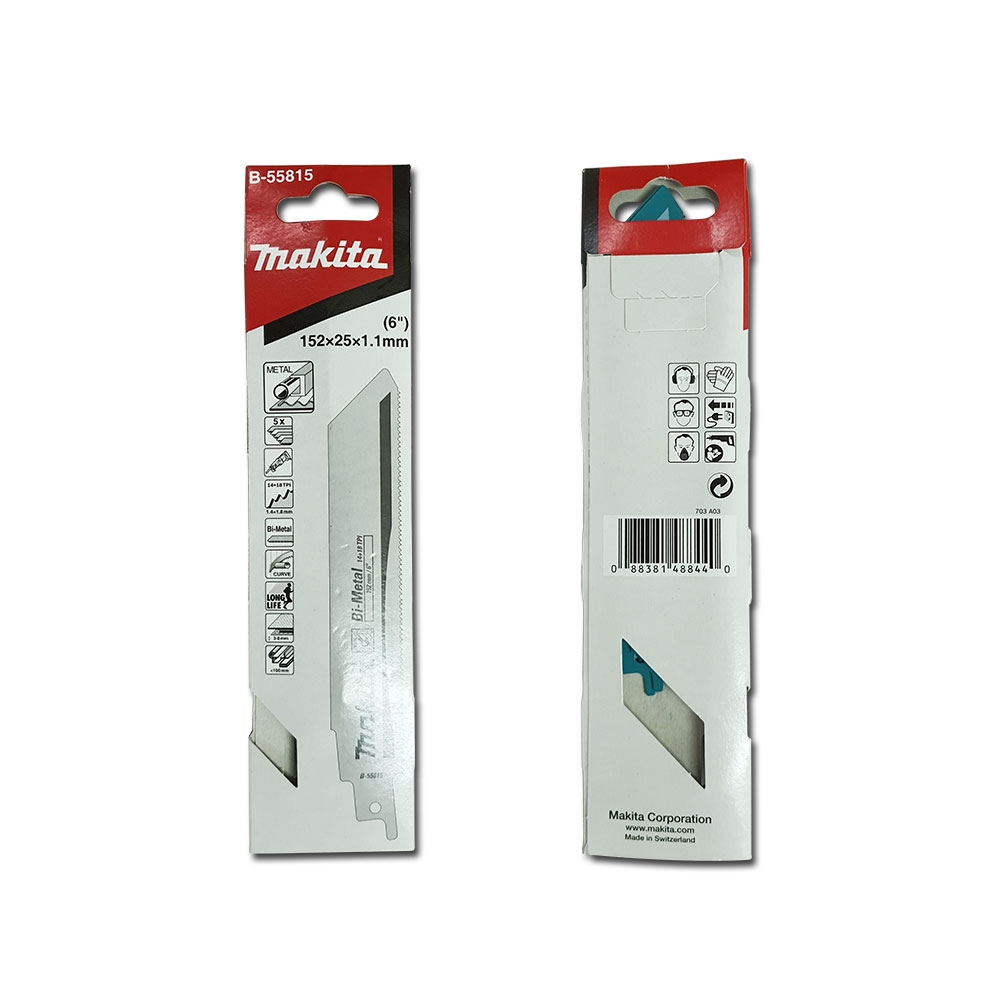 B-55815 ใบเลื่อยชัก 14+18tpi 152mm BIM