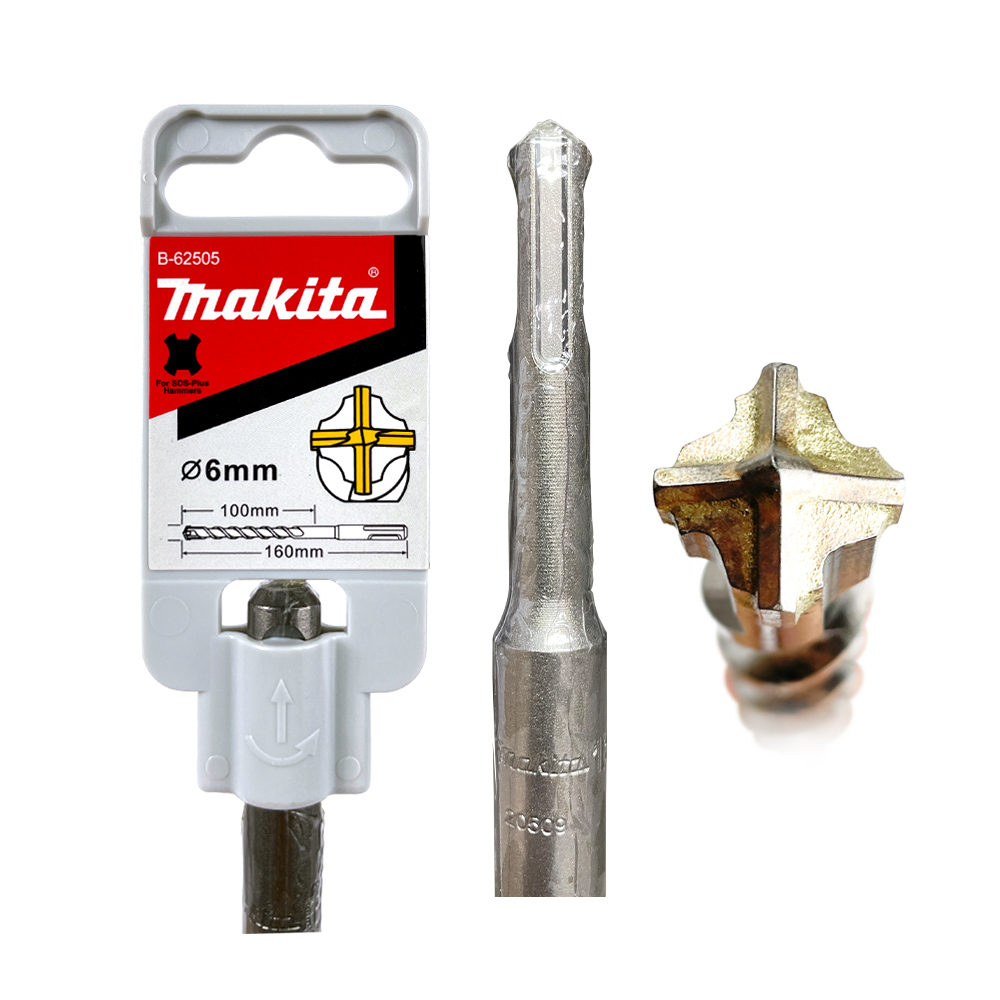 B-62505 ดอกสว่าน SDS 4-Cutter 6 x 160 mm