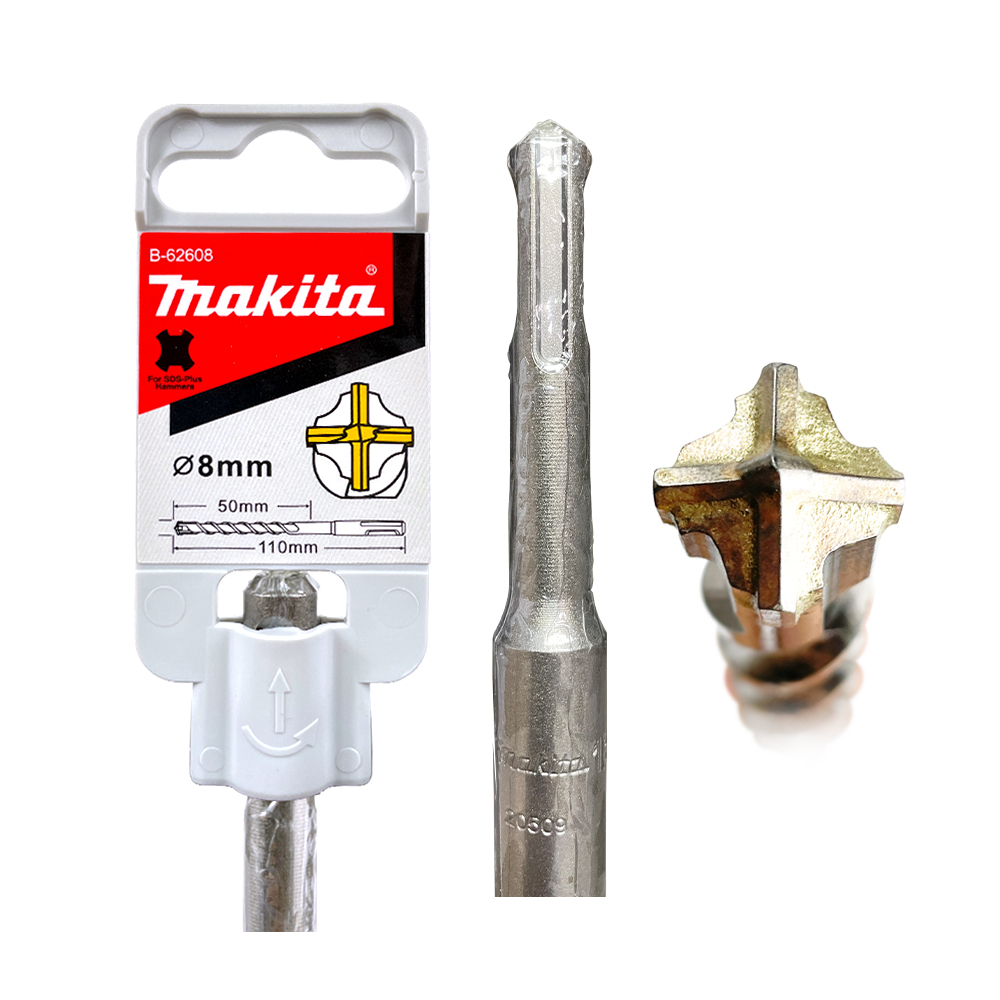 B-62608 ดอกสว่าน SDS 4-Cutter 8 x 110 mm