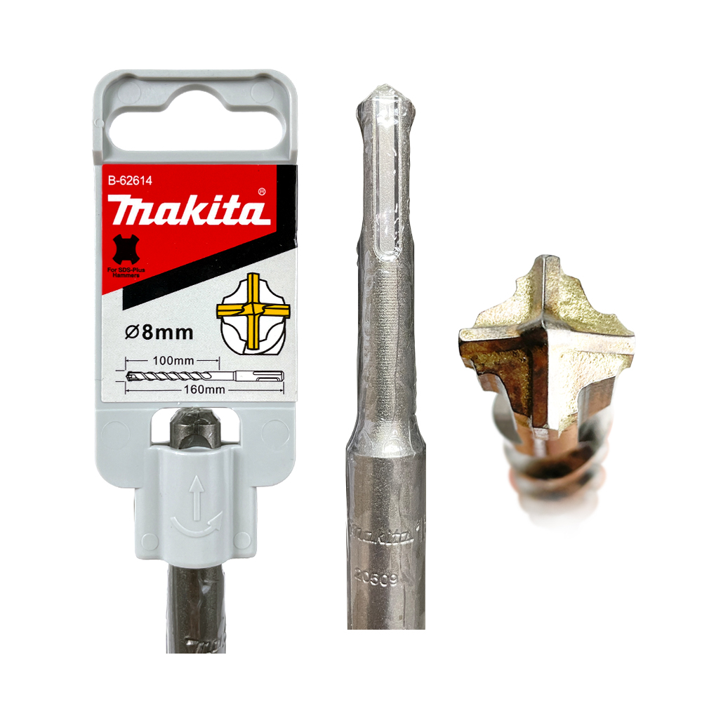 B-62614 ดอกสว่าน SDS 4-Cutter 8 x 160 mm