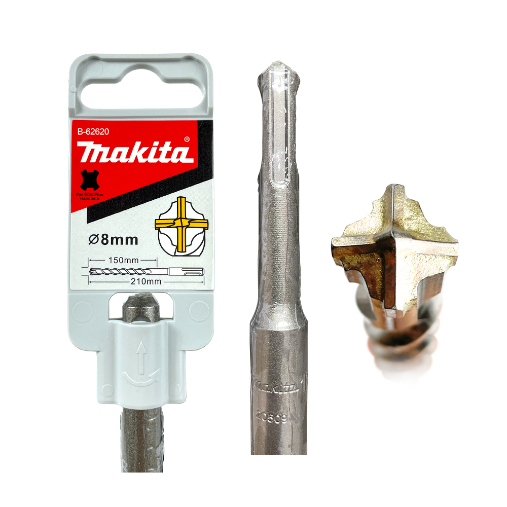B-62620 ดอกสว่าน SDS 4-Cutter 8 x 210 mm