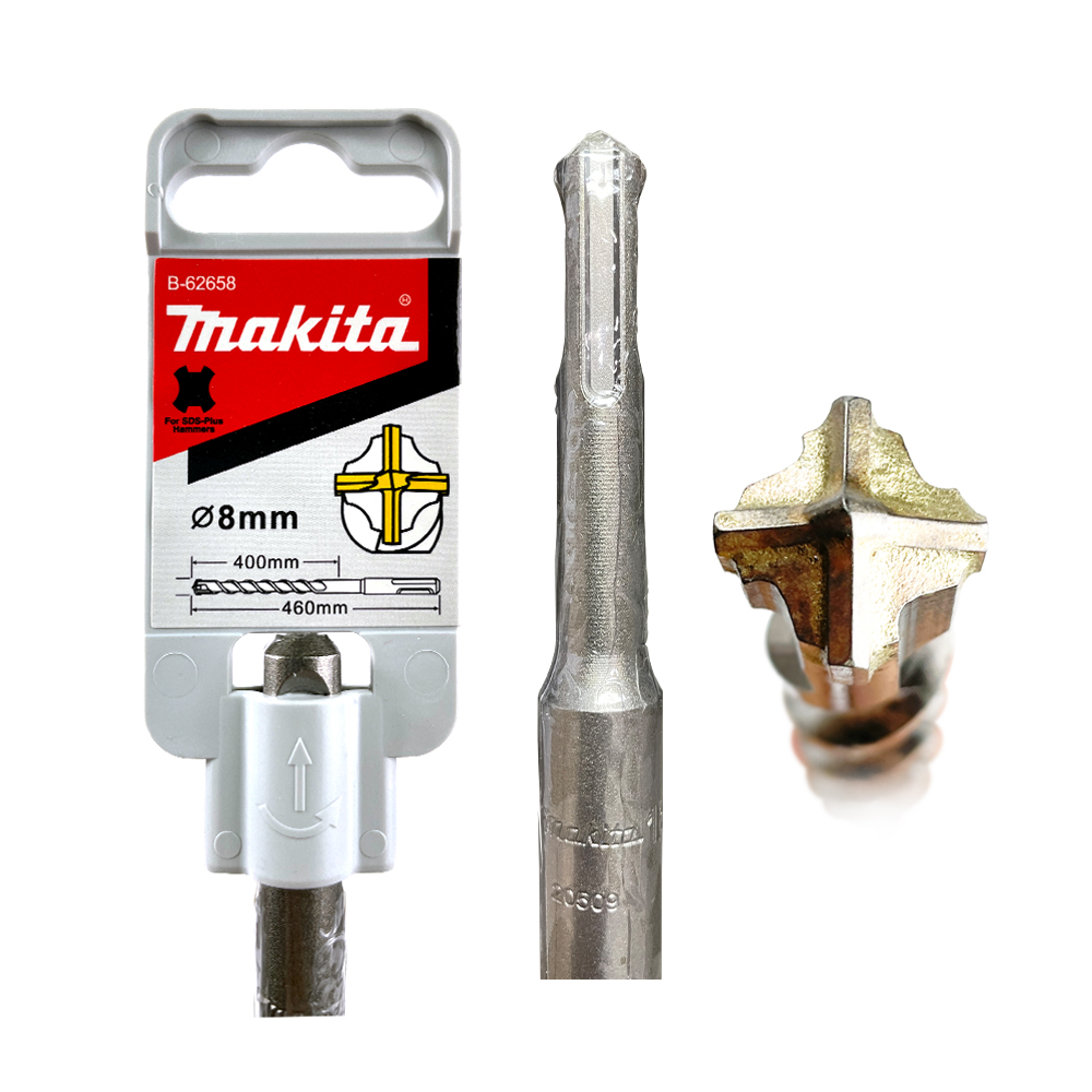 B-62658 ดอกสว่าน SDS 4-Cutter 8 x 460 mm