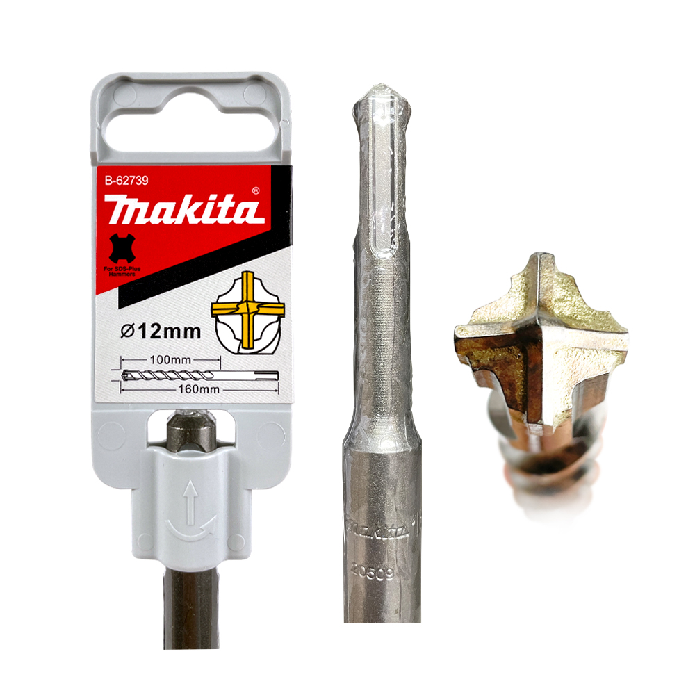 B-62739 ดอกสว่าน SDS 4-Cutter 12 x 160 mm