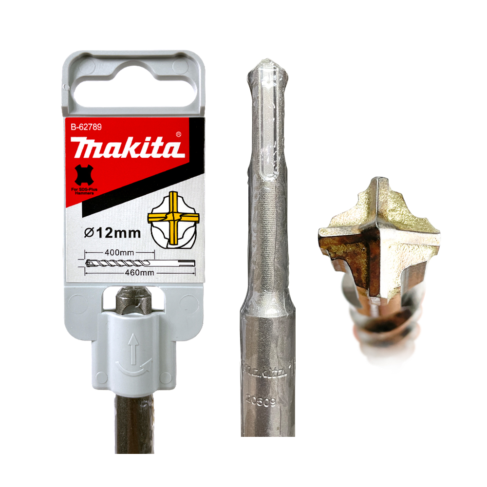 B-62789 ดอกสว่าน SDS 4-Cutter 12 x 460 mm