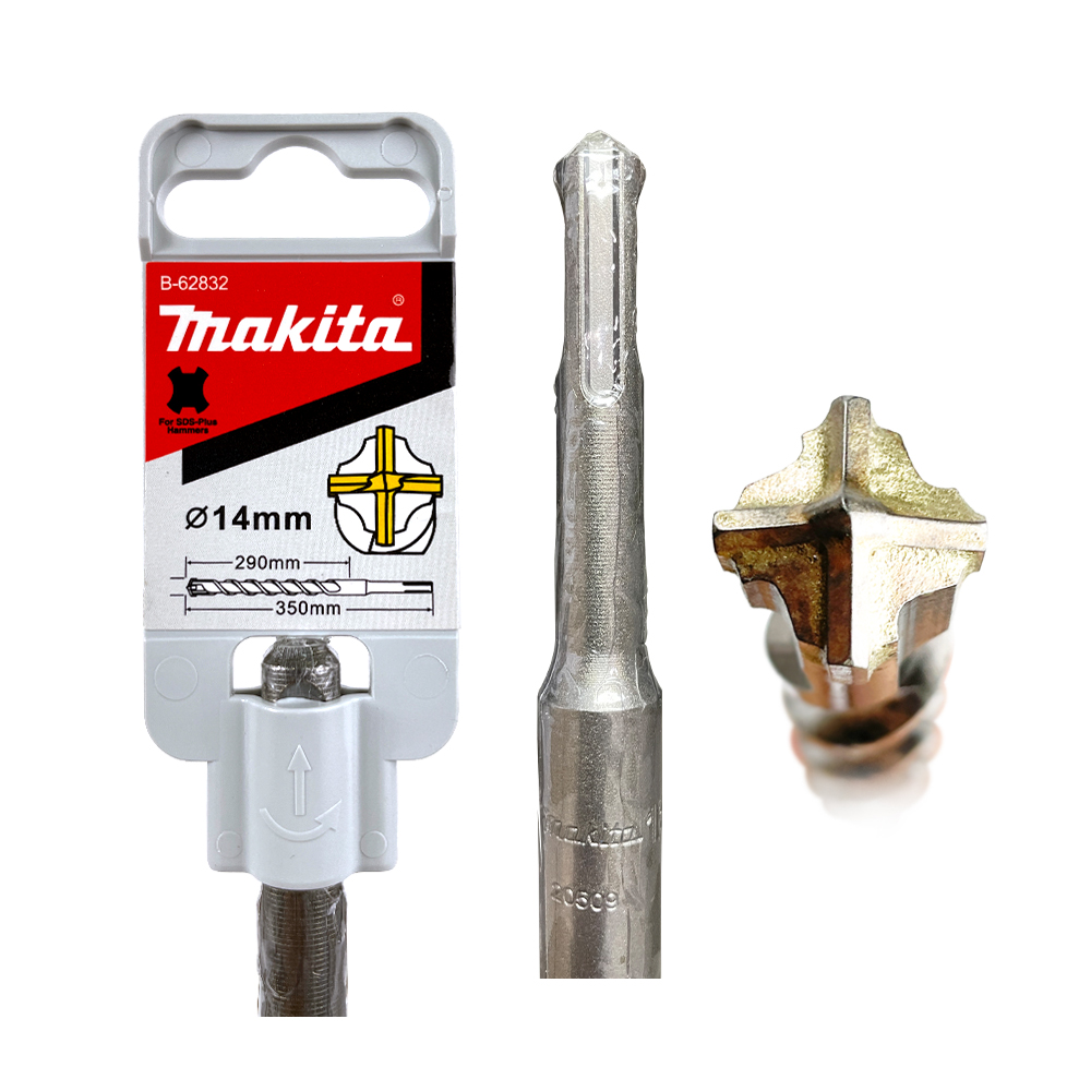 B-62832 ดอกสว่าน SDS 4-Cutter 14 x 350 mm