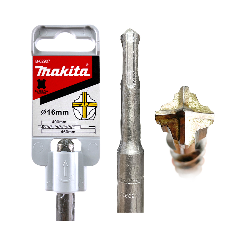 B-62907 ดอกสว่าน SDS 4-Cutter 16 x 460 mm