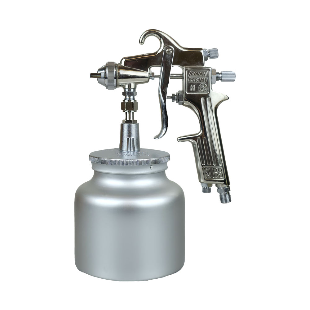 กาพ่นสี  KINKI Creamy (KL) 63S-15 + กระป๋อง KS-10-2 1L กาล่าง