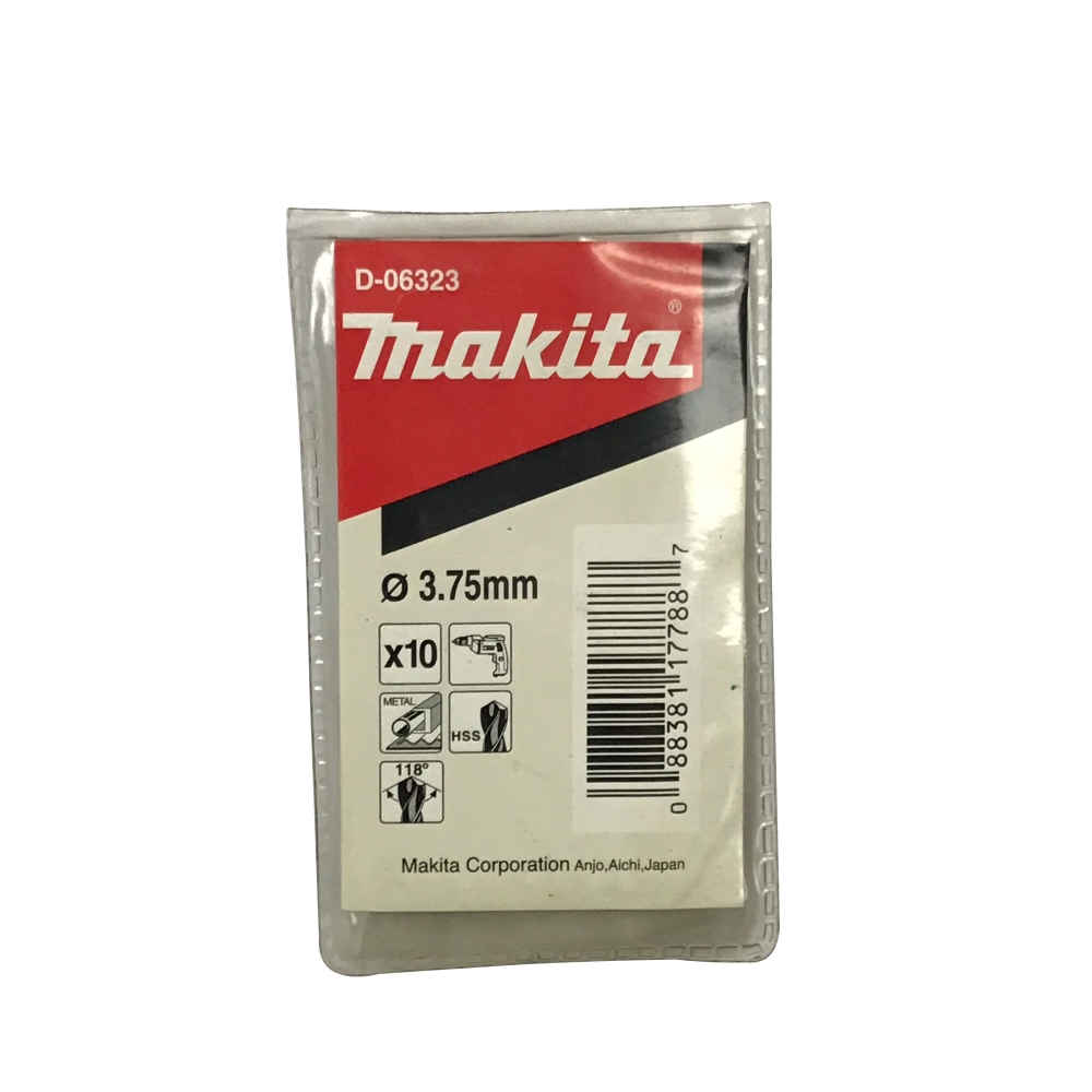 D-06323 ดอกสว่านเจาะเหล็ก HSS-G (สีเงิน) ขนาด 3.75x70มม.