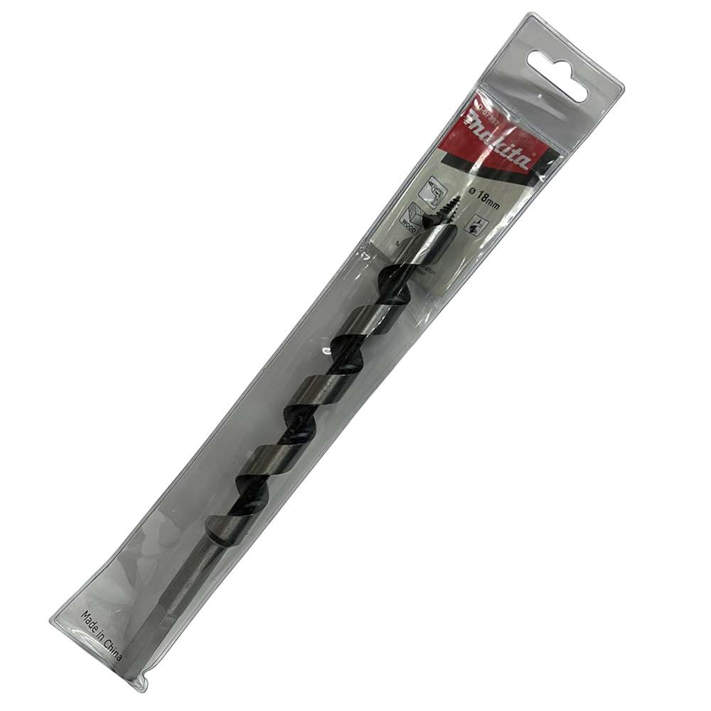 D-07397 ดอกเจาะไม้ Single Spur Auger 18x250 mm ก้านกลม