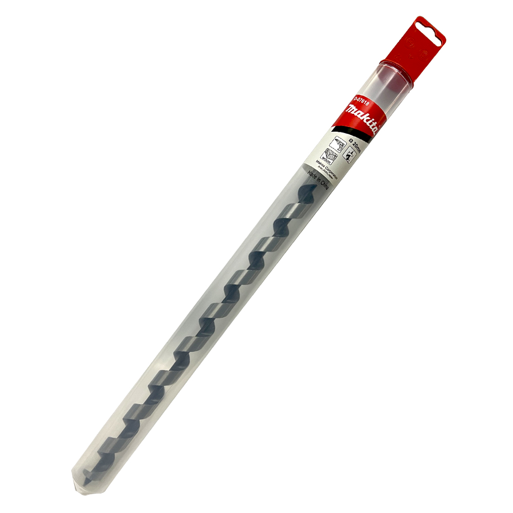 D-07618 ดอกเจาะไม้ Single Spur Auger 20x450 mm ก้านกลม