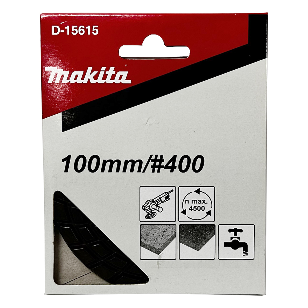 D-15615 แผ่นขัดเพชร ขัดหินอ่อน ขนาด 4นิ้ว 100มิลลิเมตร (สีแดง#400)