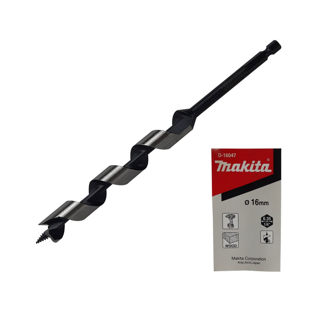 D-16047 ดอกเจาะไม้ Auger 16x200 mm MZ