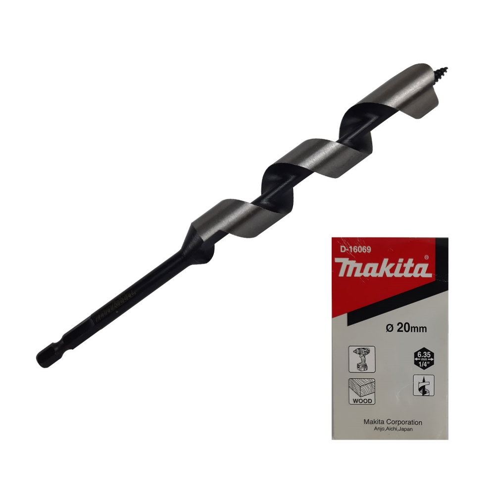 D-16069 ดอกเจาะไม้ Auger 20x200 mm MZ