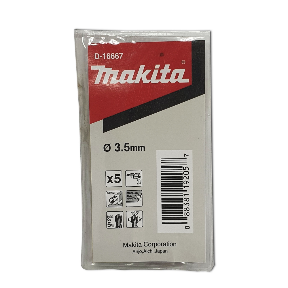 D-16667 ดอกเจาะเหล็ก HSS-Co 3.50x70mm