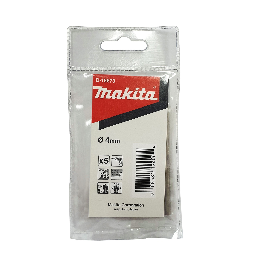 D-16673 ดอกเจาะเหล็ก HSS-Co 4.00x75mm