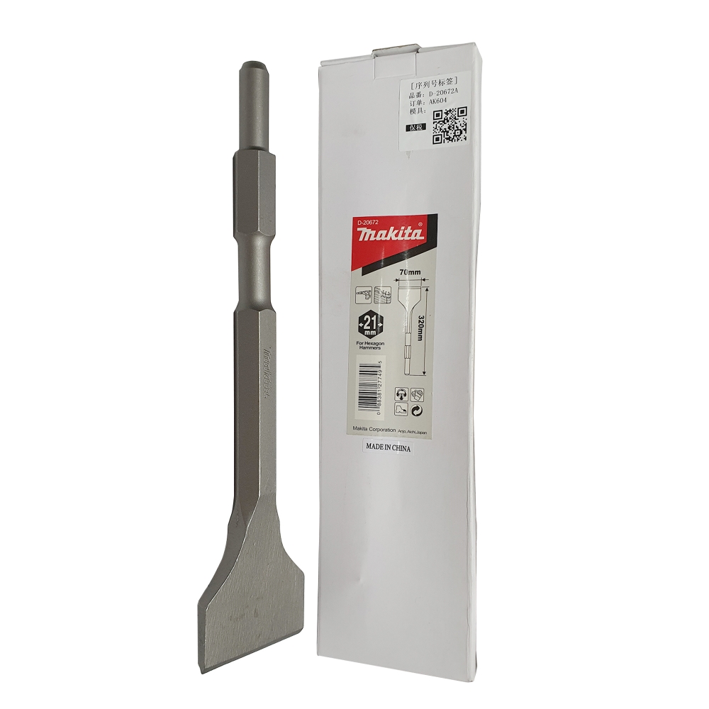 D-20672 ดอกแบนมากก้าน6เหลื่ยม MAKITA 21-70x320 mm