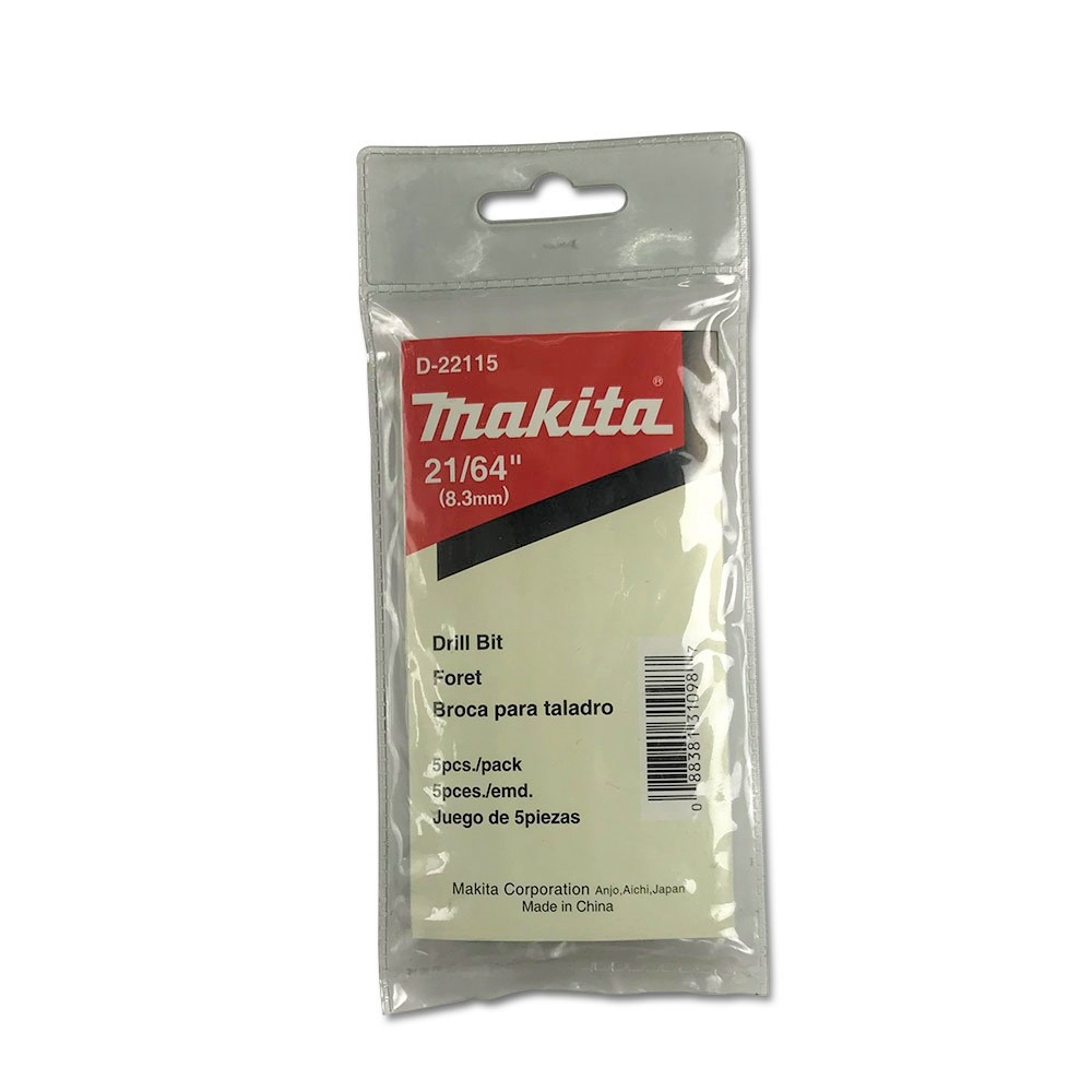 D-22115 ดอกสว่านเจาะเหล็ก HSS-G (สีเงิน) ขนาด 21/64"x4-5/8"