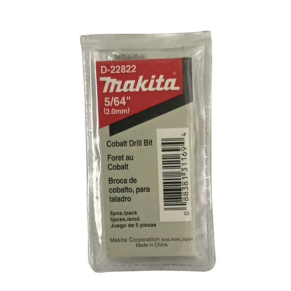 D-22822 ดอกเจาะเหล็ก HCo 5/64"x2"