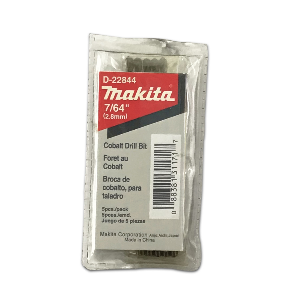 D-22844 ดอกเจาะเหล็ก HCo 7/64"x2-5/8"